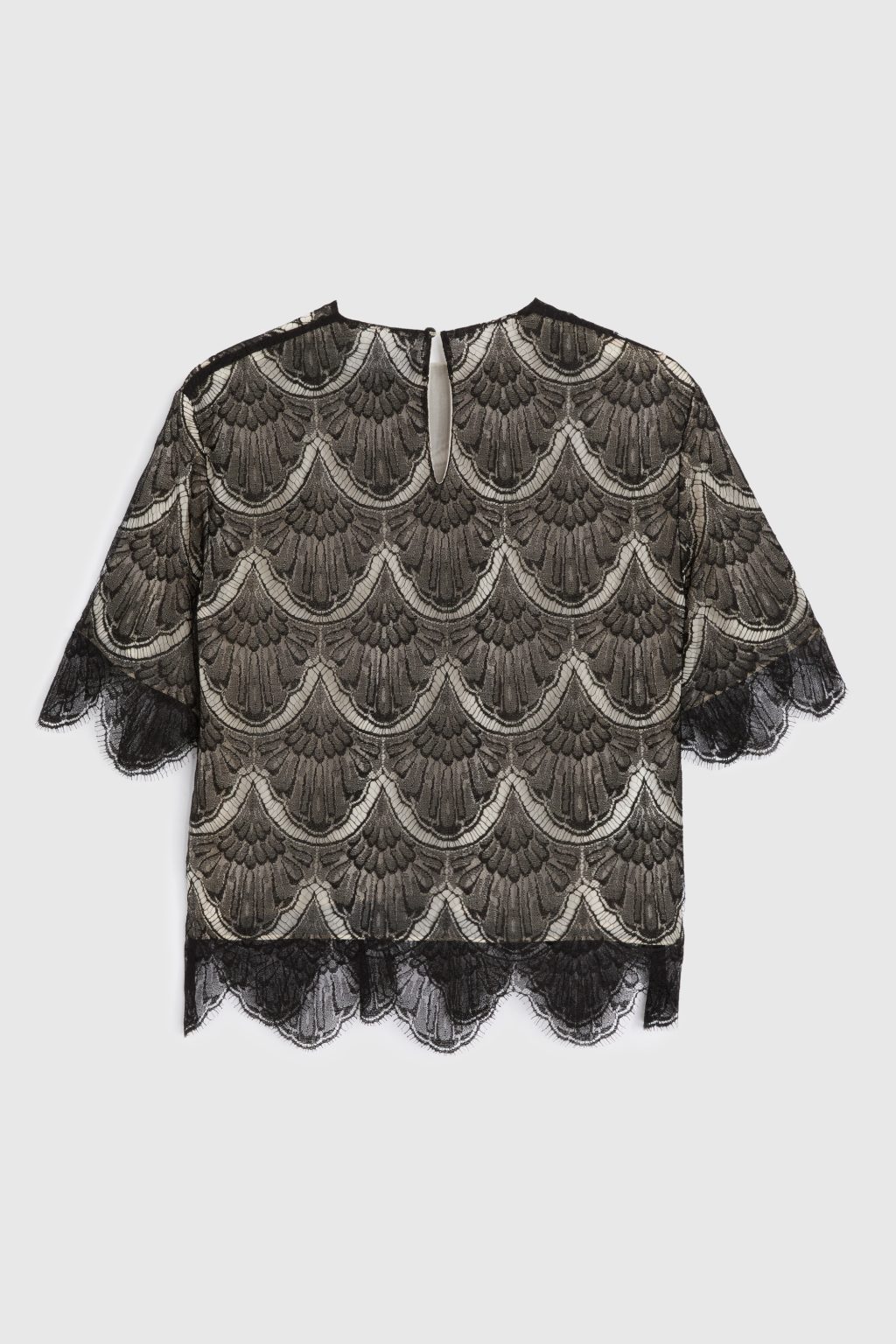 Straightcut lace top Rochas Official site